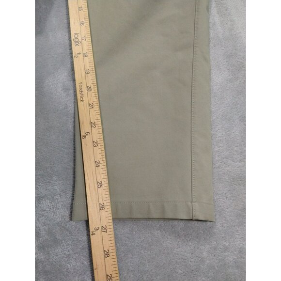 FLX Pants Mens 34x30 Beige Chino Performance Stretch Flat Front Mid Rise Stretch - Picture 5 of 10